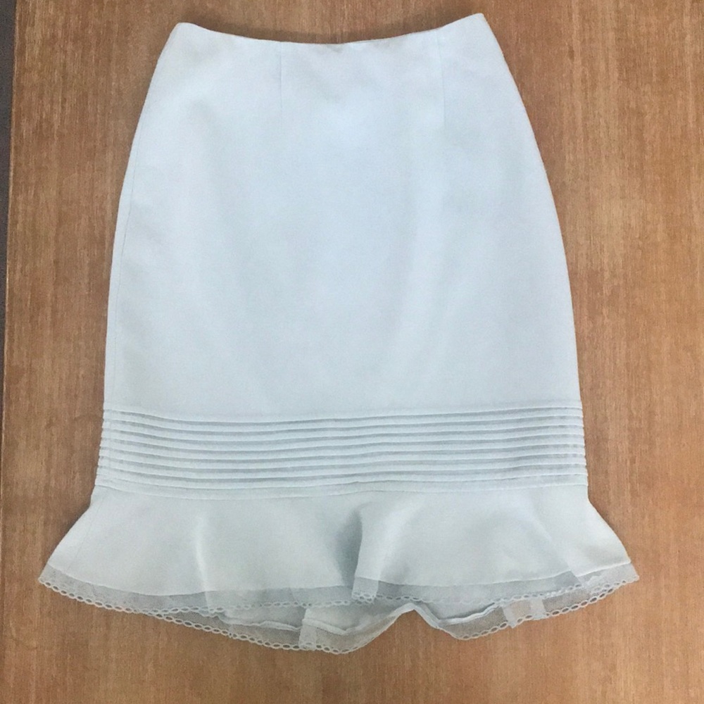 Blue Albert Nipon Peplum Style Skirt